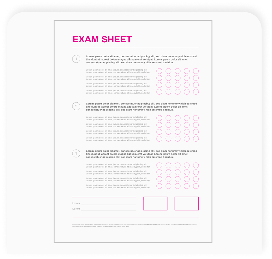 exam paper format